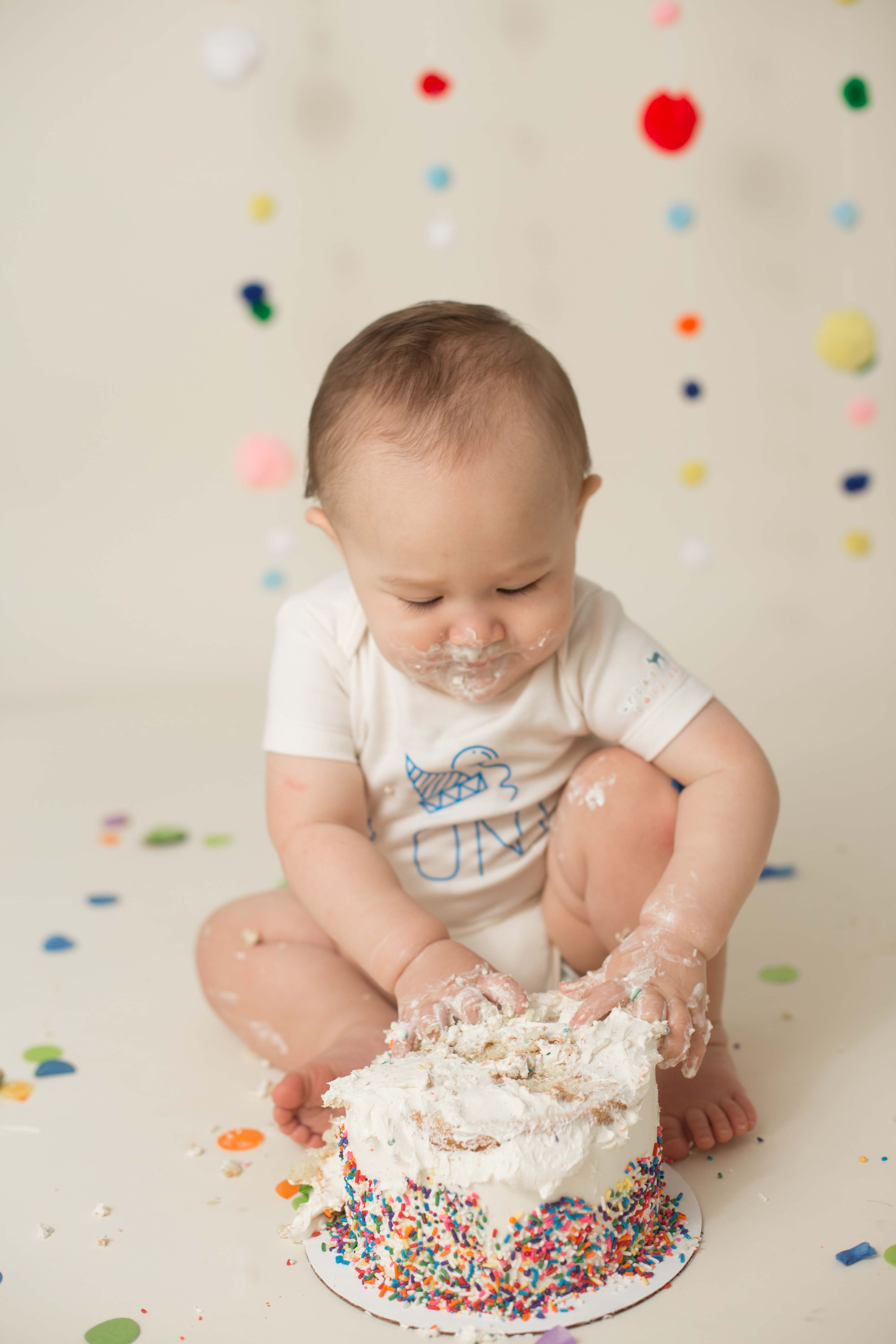 Funfetti Cake Smash for Baby - Obsessive Cooking Disorder